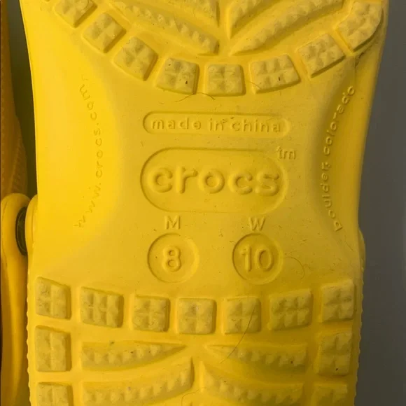 CROCS Yellow unisex, MEN 8 / WOMAN 10 - Picture 7 of 10